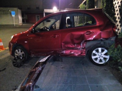 Accident al passeig Joan Brudieu (Foto: Farah Sánchez)