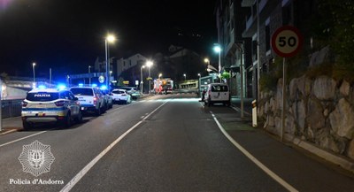 Accident mortal a Ordino (Foto: Policia d'Andorra)