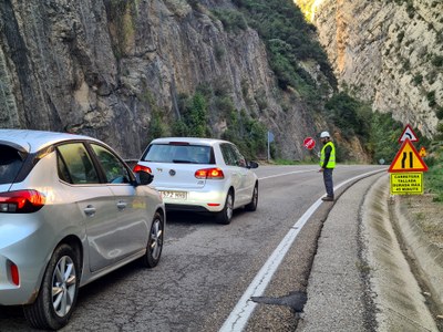 Pas alternatiu a la C-13, al congost de Terradets (Foto: ACN / arxiu)