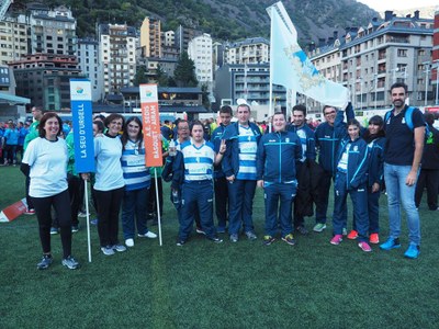 L'equip del Sedis Airam, a la inauguració dels Special Olympics