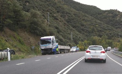 Accident a la carretera N-145