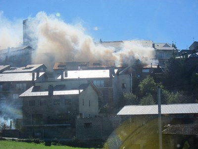 Incendi Pla de Sant Tirs 28.10.2012