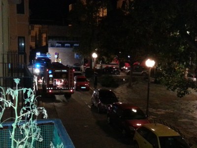 Incendi al carrer dels Canonges 28.10.2012