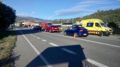 Accident a l'N-260 (Foto: Farah Sánchez)