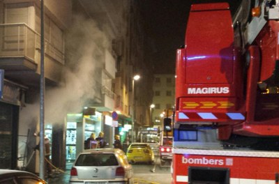 Incendi La Seu 01.11.14 (Foto: Bombers d'Organyà)