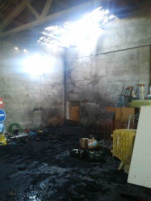 Oliana - Incendi magatzem 07.01.14