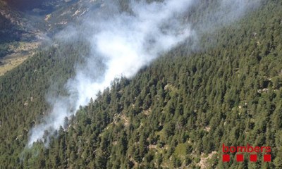 Incendi a Lles de Cerdanya (Bombers)
