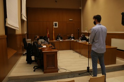 Max Castellarnau, durant la vista judicial d'aquest dimecres a Barcelona (Foto: ACN)