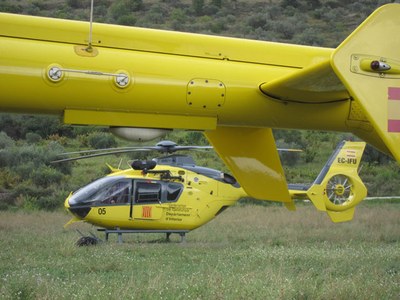 Rescat d'un parapentista (Foto: Bombers d'Organyà)