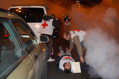 Simulacre accident C14