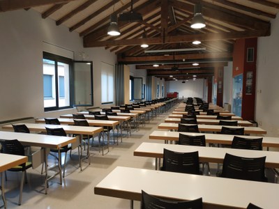Sala on s'examinaran els estudiants de les PAU (Foto: Ajuntament de la Seu)