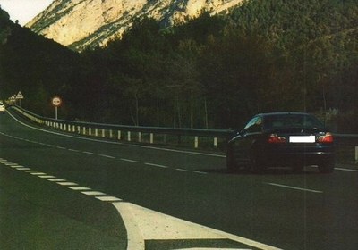 La carretera C-14 al pas per Peramola (Foto: Mossos d'Esquadra / arxiu)
