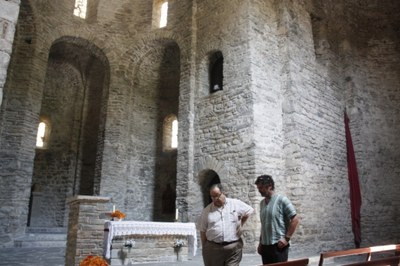 Visites guiades a Sant Serni de Tavèrnoles (Foto: ACN/Ferran G. Queralt)