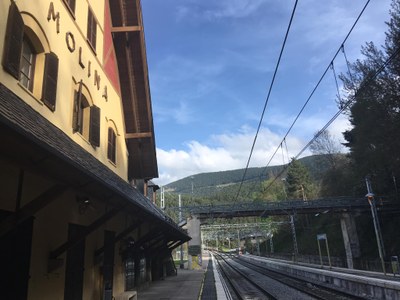 Estació de tren de la Molina (Foto: @jicervera)
