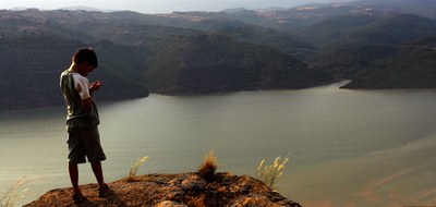  Panoràmica del pantà de Rialb (Foto: Lluís Vidal)