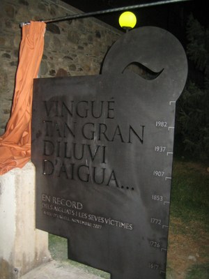 Aiguats - Placa Commemorativa