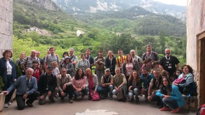 Participants a l'Instawalk de la Muntanya d'Alinyà (Foto: Diputació de Lleida)
