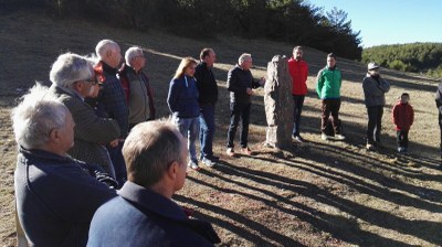 Inauguració de la rèplica del menhir del Cantó (Foto: CCAU)