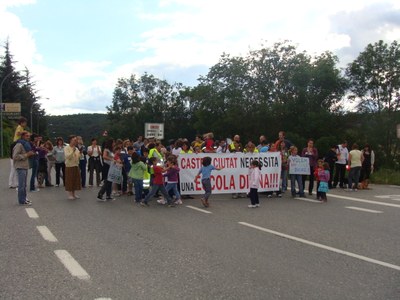 Manifestació AMPA-Castellciutat