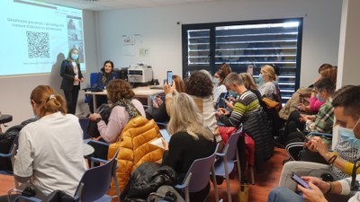Una de les sessions de formació (Foto: Salut Pirineu)