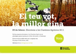 Eleccions cambres agràries - Cartell