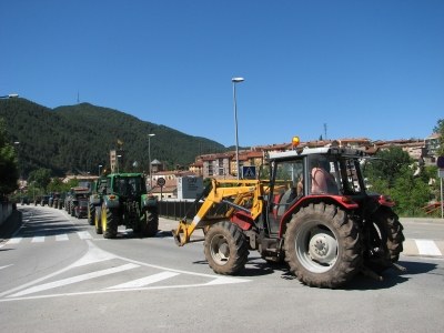 Mobilització realitzada a Ripoll (Foto: UP)