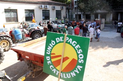 Manifestació d'Unió de Pagesos a Reus (16.08.2016) Foto: ACN