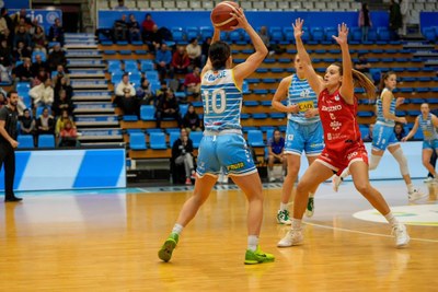 El Cadí La Seu, en el partit d'aquest diumenge a Lugo (Foto: Carlos Maira / CB Ensino)