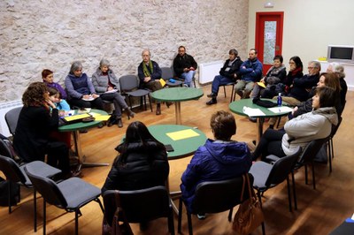 Reunió informativa de Lo Pedrís sobre la sol·licitud de prospeccions mineres a Baix Pallars (Foto: ACN)