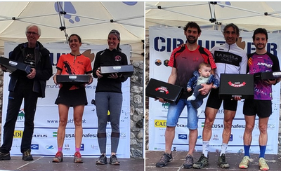 Podis absoluts femení i masculí de l'Arruix de Santa Fe 2023 (Fotos: Cadí Circuit Fer)
