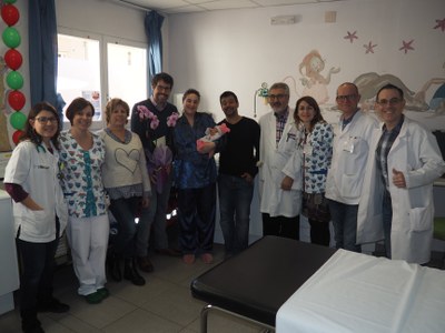 Felicitació pel primer nadó del 2019 a l'Hospital de la Seu
