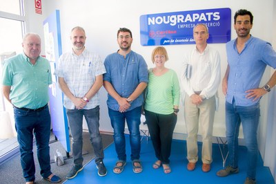 Visita de l'equip de govern de la Seu a Nou Grapats (Foto: Ajuntament de la Seu)