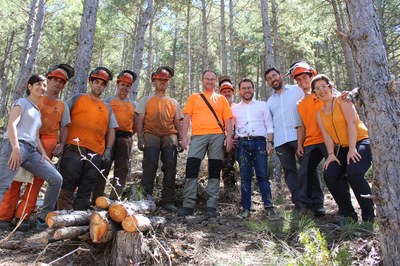 Visita de Pere Aragonès a la Finca de Les Moreres (Foto: Ajuntament de la Seu)