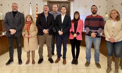 Visita del conseller d'Empresa, Treball i Polítiques Digitals a l'Ajuntament de la Seu d'Urgell (Foto: Dep. Empresa)