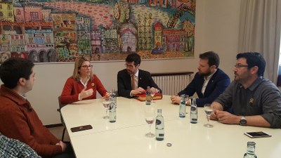 Visita d'Elsa Artadi a l'Ajuntament de la Seu d'Urgell