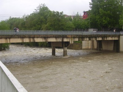 El riu Segre, al pont de la Palanca
