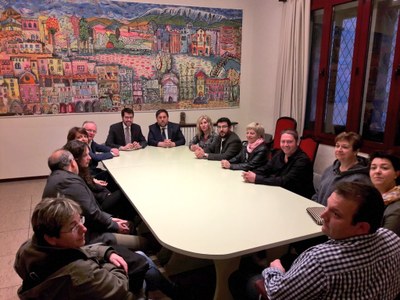 Visita d'Oriol Junqueras a l'Ajuntament de la Seu