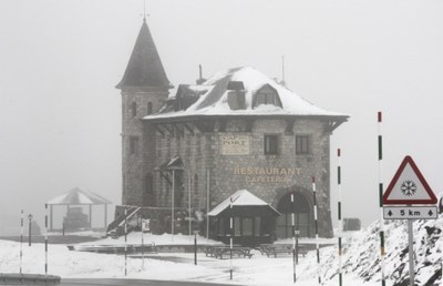 El port de la Bonaigua a l'hivern