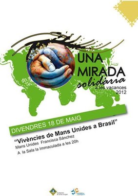 Una mirada solidària - Mans Unides Cartell