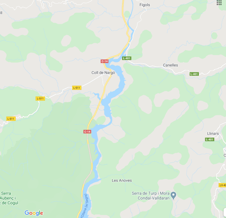 Vuit ferits, dos d'ells greus, en un accident a la C-14 a Coll de Nargó ...