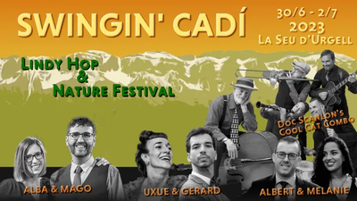 Cartell del primer festival Swingin' Cadí (We Swing Pirineus)