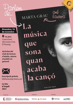 Xerrada amb Marta Grau, en el marc del club de lectura de la Biblioteca Sant Agustí