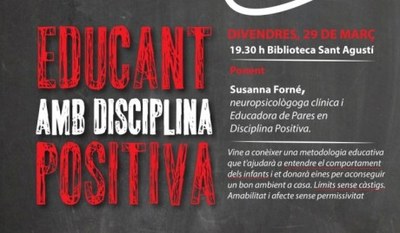 Xerrada a la Seu sobre educació amb disciplina positiva