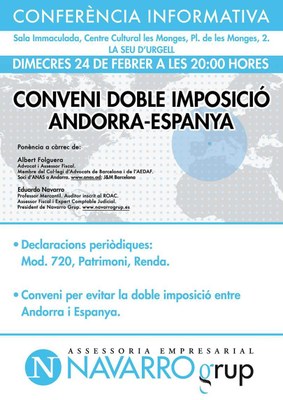 Xerrada a la Seu sobre el CDI Espanya-Andorra