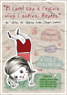 Xerrada de Verónica Antón a l'Escola Pau Claris