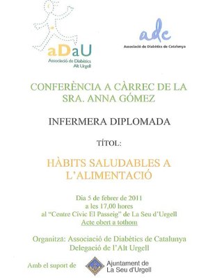 ADAU - Cartell xerrada