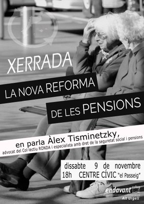 Endavant Alt Urgell - Xerrada Pensions 11.2013