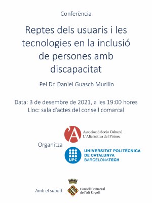 'Reptes dels usuaris i les tecnologies en la inclusió de persones amb discapacitat'