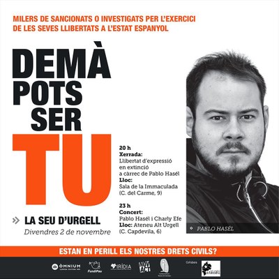 Xerrada de Pablo Hasél a la Seu