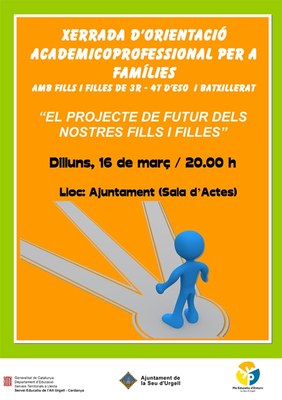 Xerrada orientació acadèmica - Cartell